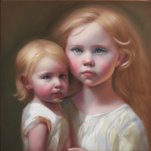 AI generated: child, portrait, (Lionel Messi:1.1), painting_(middle), oil_painting_(middle), chalky_colors,