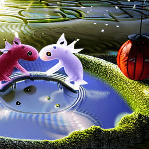 AI generated: Photo of yin and yang: yin traditional pure red chinese dragon, yang traditional chinese pure white ...