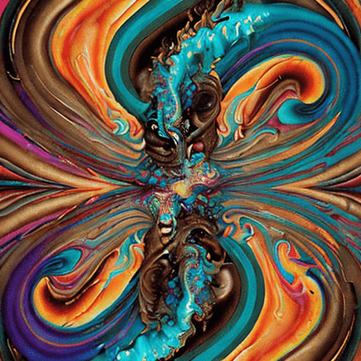 AI generated: digitally creative psychedelic collage, in the style of sam guay, colorful explosions, serge marshen...