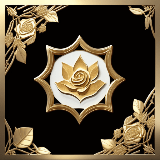 AI generated: Danjeh is a company that works in the field of gold leaf handicrafts. We want to design a logo for t...