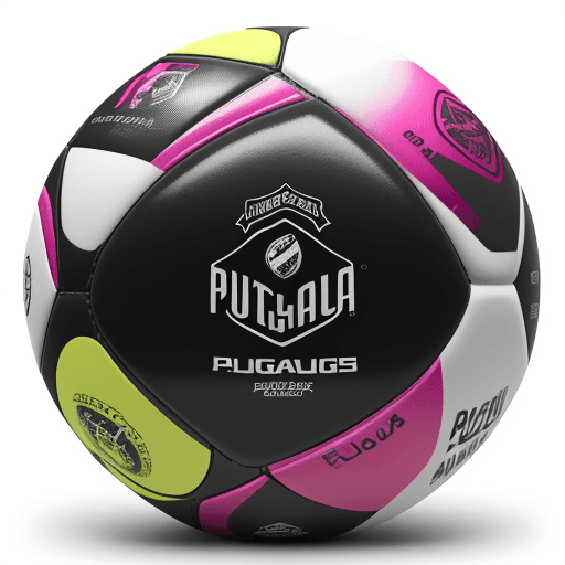 AI generated: Photo of a ultra realistic a soccer ball 8.65 pulgadas (22 cm) y una circunferencia de 27-28 pulgada...