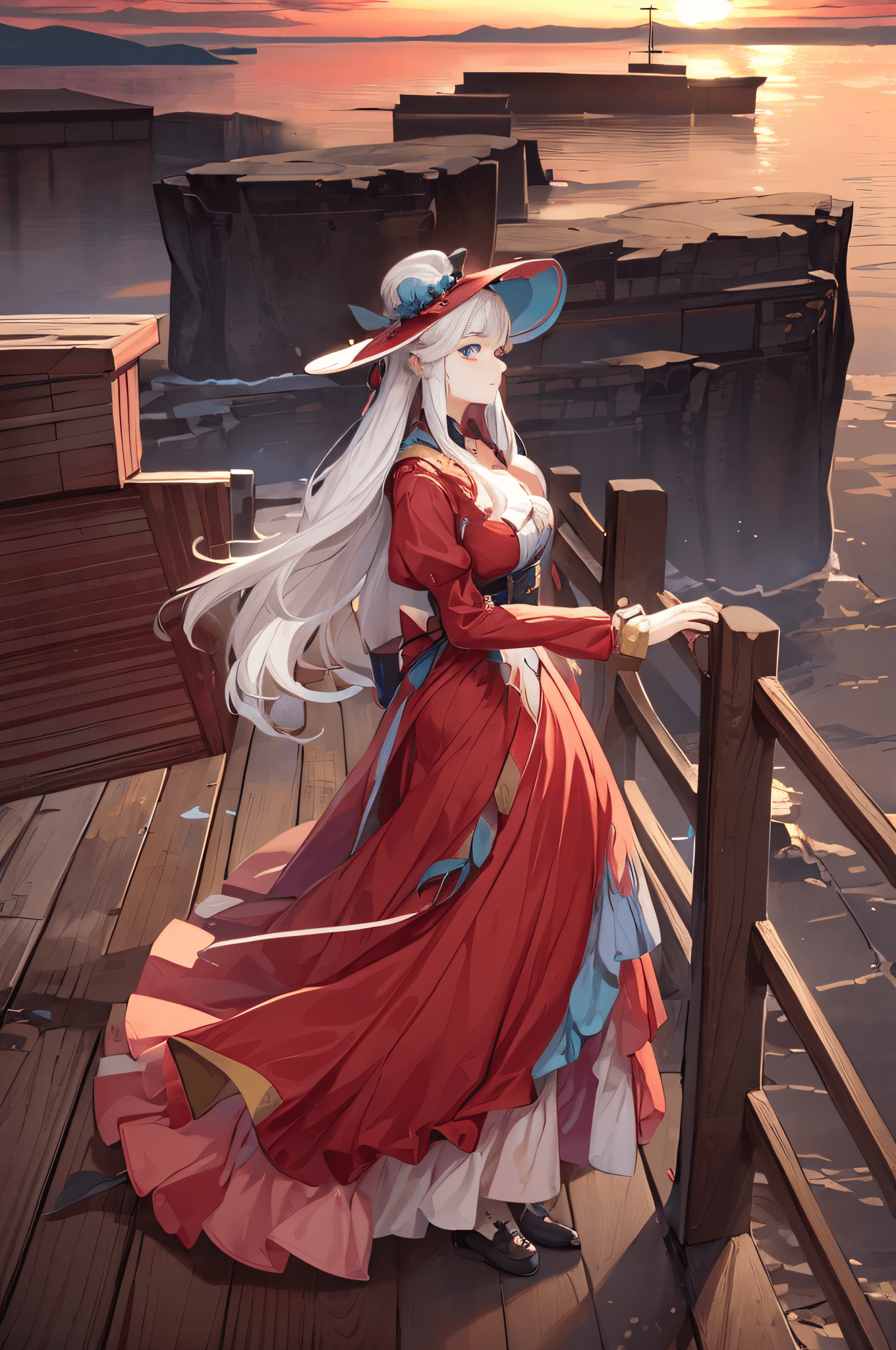 AI generated: AnythingElse V4, a woman in a corset holding a mirror and a mirror, loli, extremely detailed artgerm...