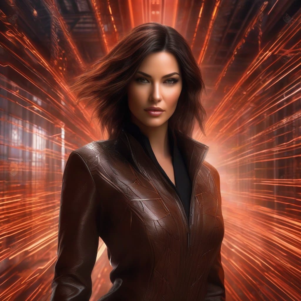 AI generated: portrait: matrix style