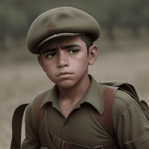 AI generated: lucas en tiempo de guerra
