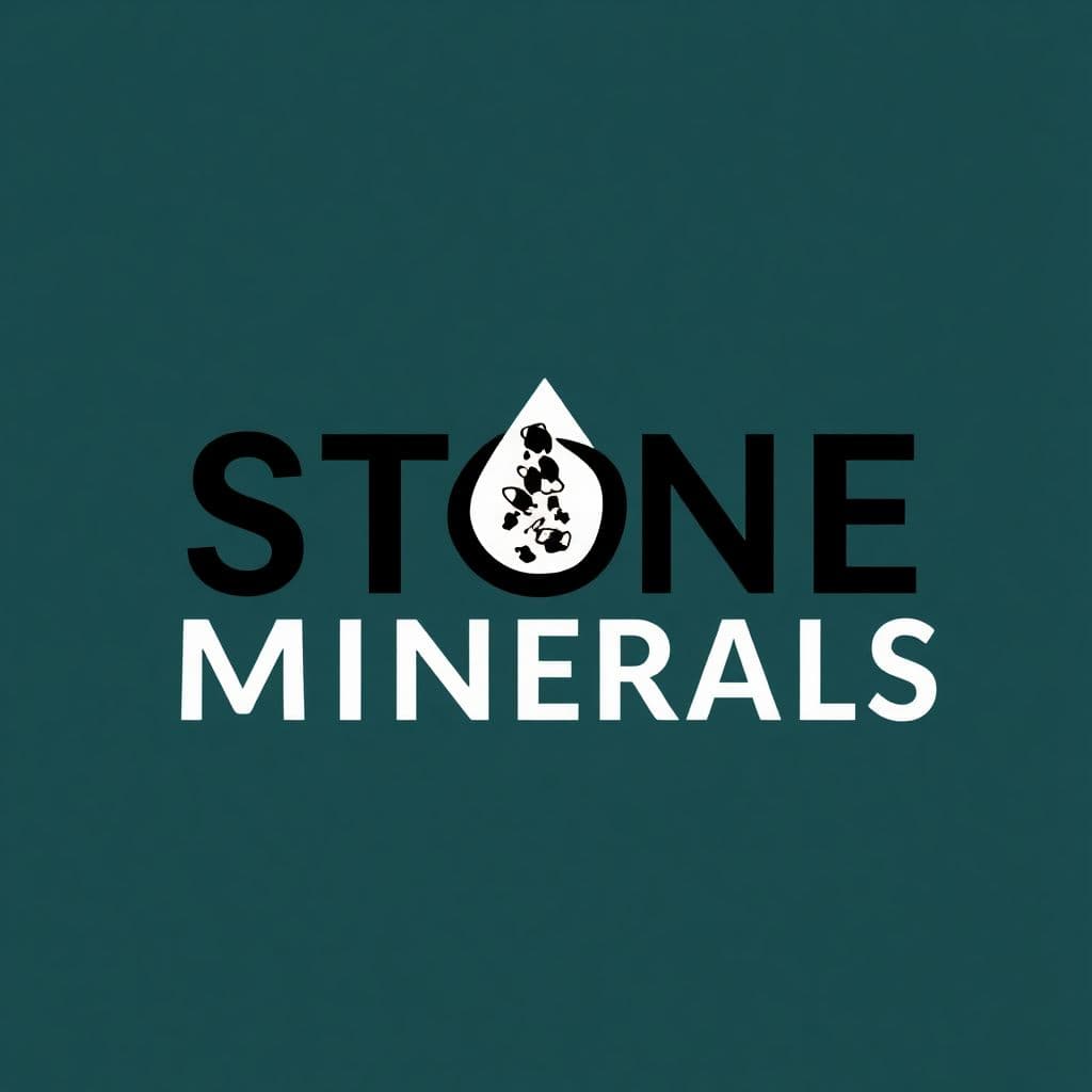 AI generated: Создай современный футуристический логотип для компании 'Stone & Minerals', занимающейся продажей ми...