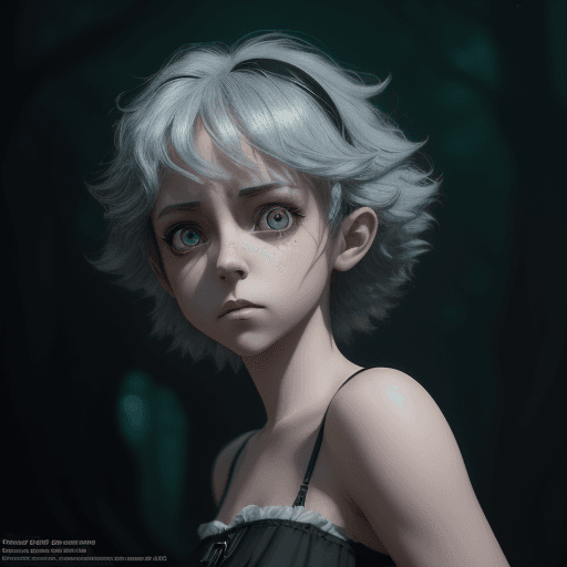 AI generated: Neferpitou, girl, colors, cinematic lighting, gothicstyle
, low angle, trending on artstation, 4k, h...