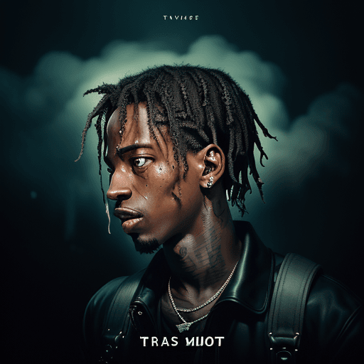 AI generated: Create a cover for the music album "Travis Scott", a funk, soul, and trap album. The album should co...