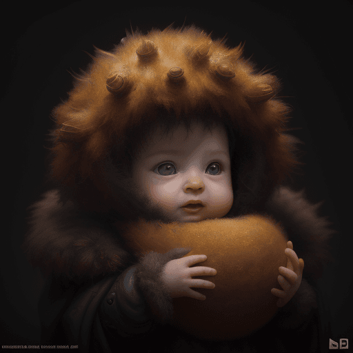 AI generated: Baby The Thing, render, rembrandt, cgsociety, artstation trending, highly detailed