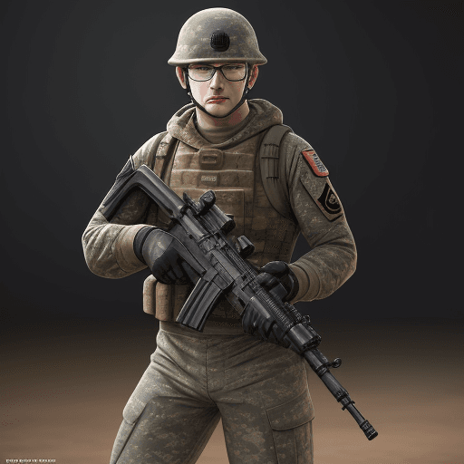 AI generated: The Soldier, Photo of a ultra realistic, 4k, hyper realistic.