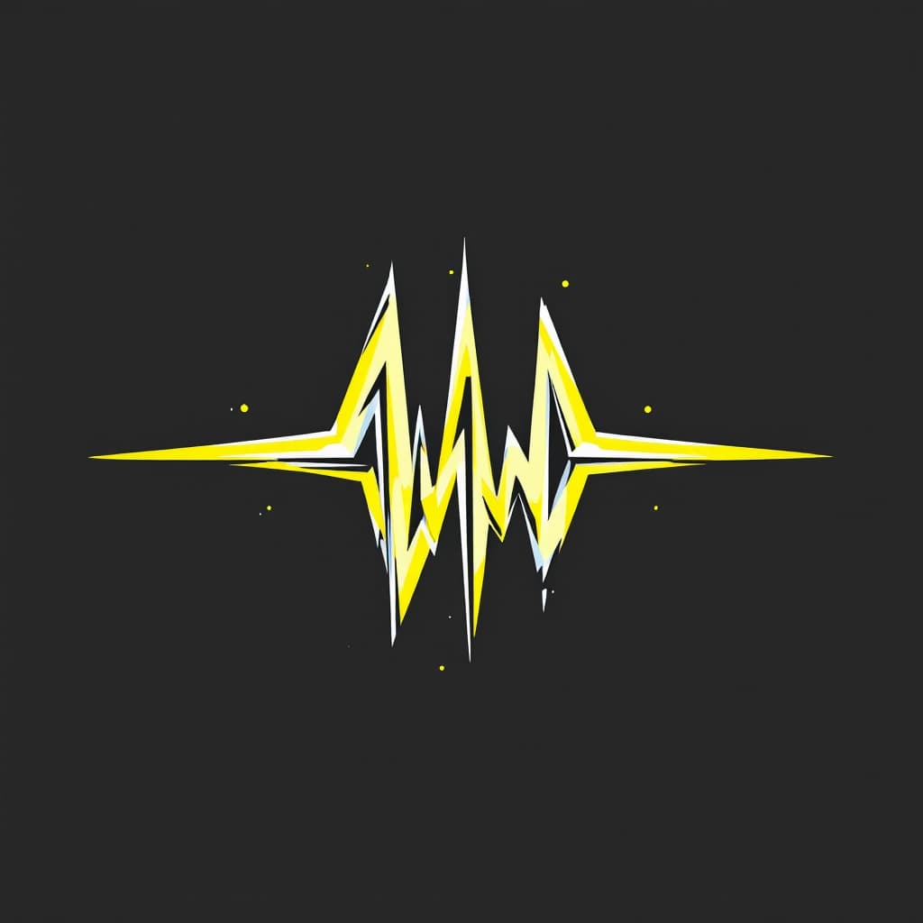 AI generated: logotipo de un pulso en forma de logo