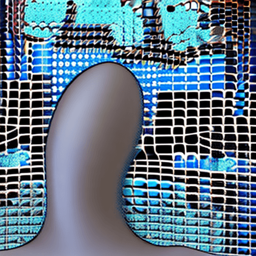 AI generated:  robot girl in blue colors, in the style of hyperrealistic environments, colorful biomorphic forms, ...