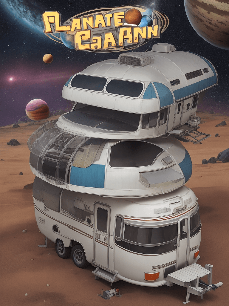 AI generated: planet caravan