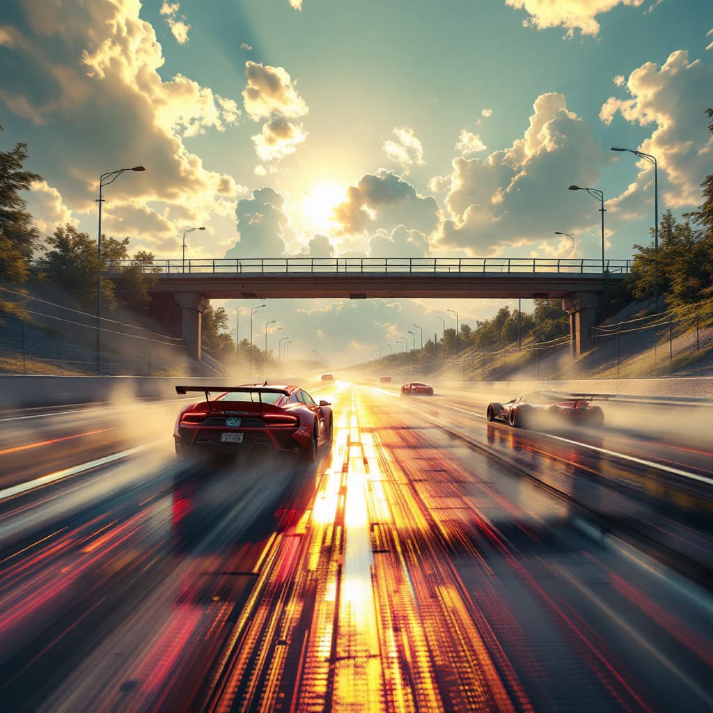 AI generated: Summer. The finish line is coming soon. The tension is rising. There is an accident on the highway a...