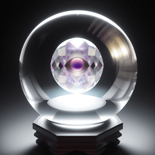 AI generated: Hyper realistic eye level exterior photo of a mid ceCreate a photorealistic image of a crystal ball ...