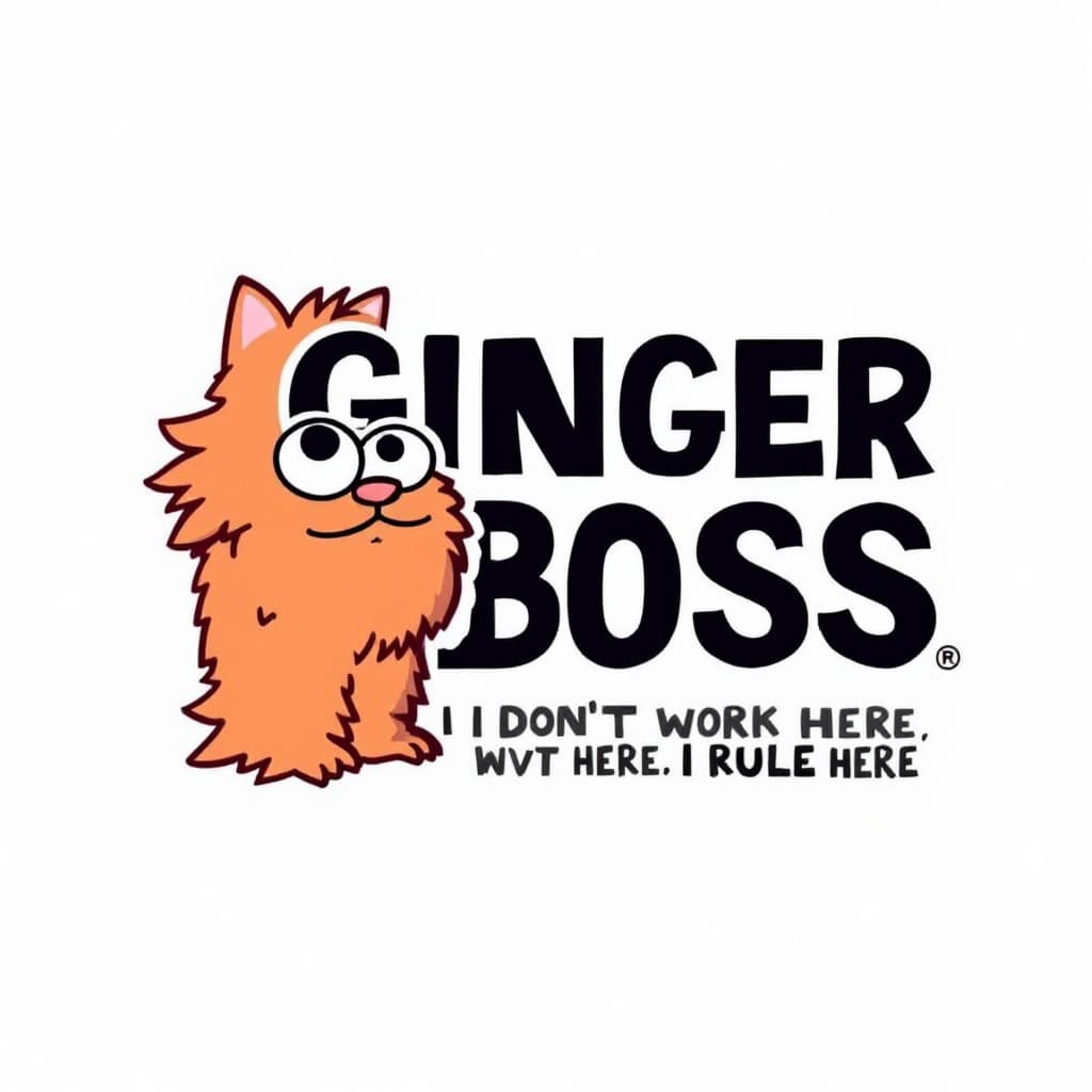AI generated: GINGER BOSS – I Don’t Work Here, I Rule Here”