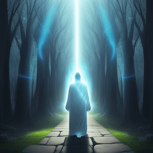 AI generated: Book Cover Design Prompt: "The Path of Light: The Encounter with the Dimensional Master"

Title: El ...