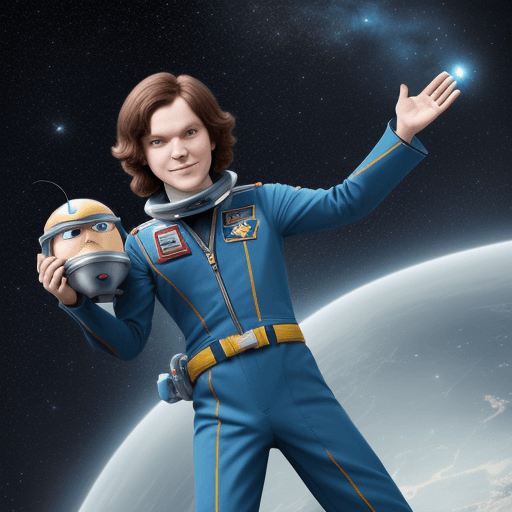 AI generated: Javier Milei astronauta con traje de Buzz Lightyeaar estilo Disney Pixar 