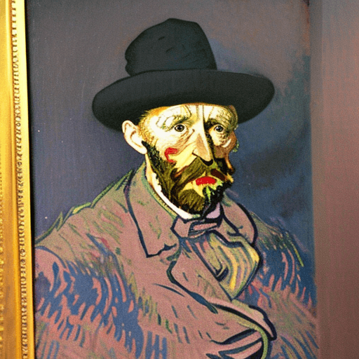 AI generated: a copy of famous artwork of Vincent van Gogh