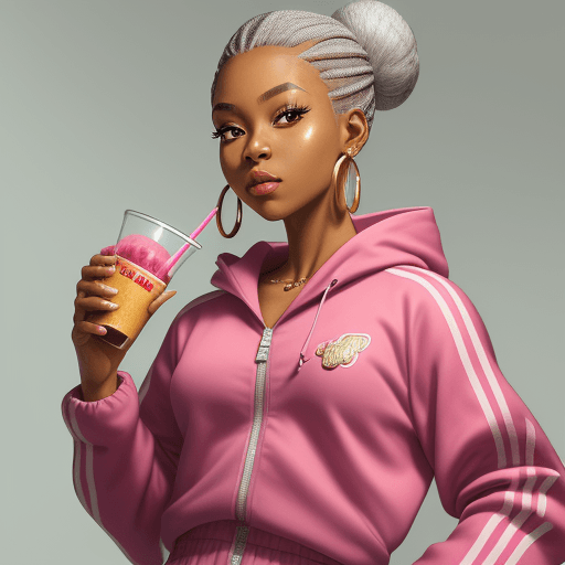 AI generated: full image portrait of AFRICAN AMERICAN girl with the SILVER earring;;1.5 anime style, looking at vi...