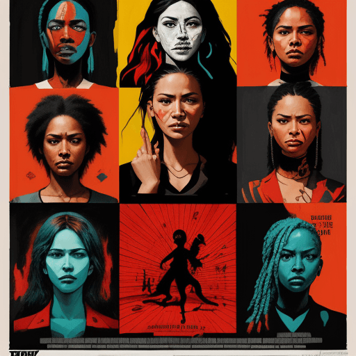 AI generated: A striking movie poster for "The Art of Resistance" features a diverse group of artists and cultural...