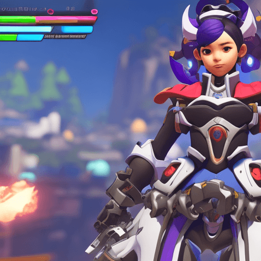 AI generated: Kiriko hero in game overwatch 2