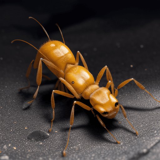 AI generated: yellow ants in fire