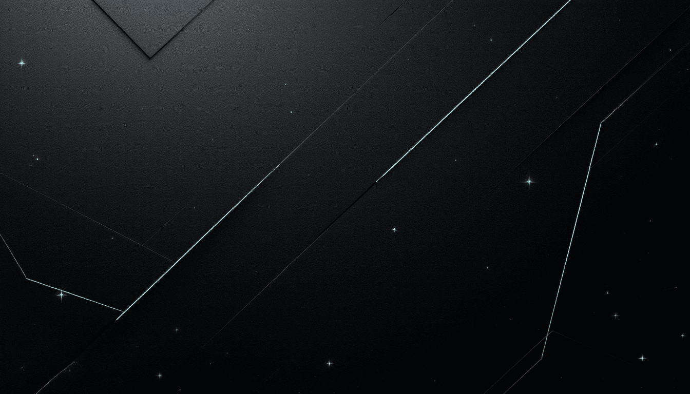 AI generated: A clean, minimalist dark-themed design with a textured background resembling brushed metal or smooth...