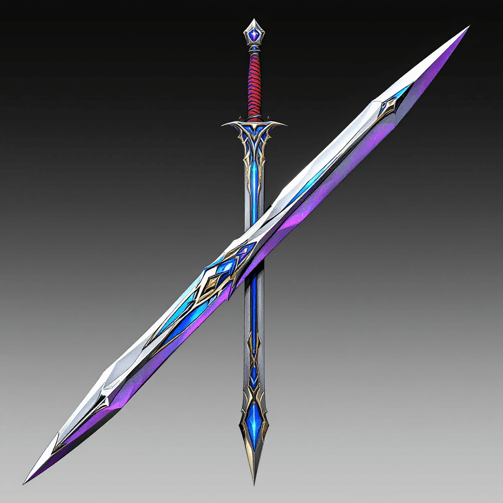 AI generated: Image of a super thin Rapier with the following description: “Though the name of the champion who wi...