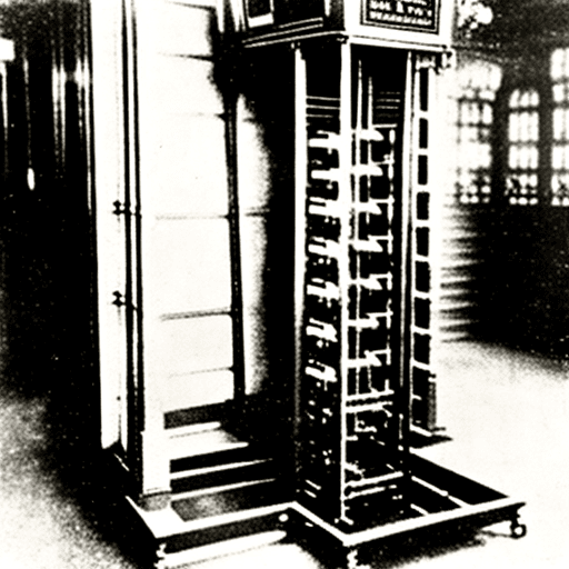 AI generated: floor display for a 1900's lift 