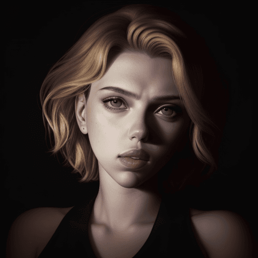 AI generated: Girl - Scarlett Johansson - portrait - photo
Front Light (or Flat Light)