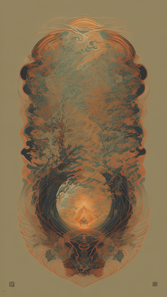 AI generated: Album cover or standalone art piece
Complex nature and shadow work
Masterful control of light diffus...