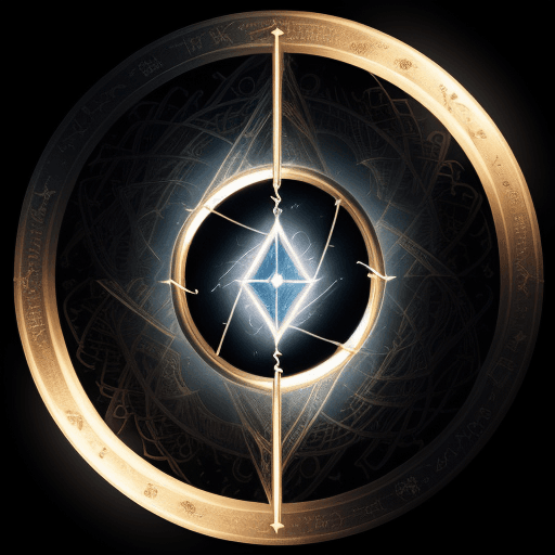 AI generated: Photo of a ultra realistic. Create an illustration for a tarot card titled "Portal". Depict it as a ...