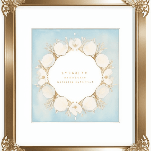 AI generated: A captivating watercolor illustration of a minimalist sign radiant with serenity and optimism. The s...