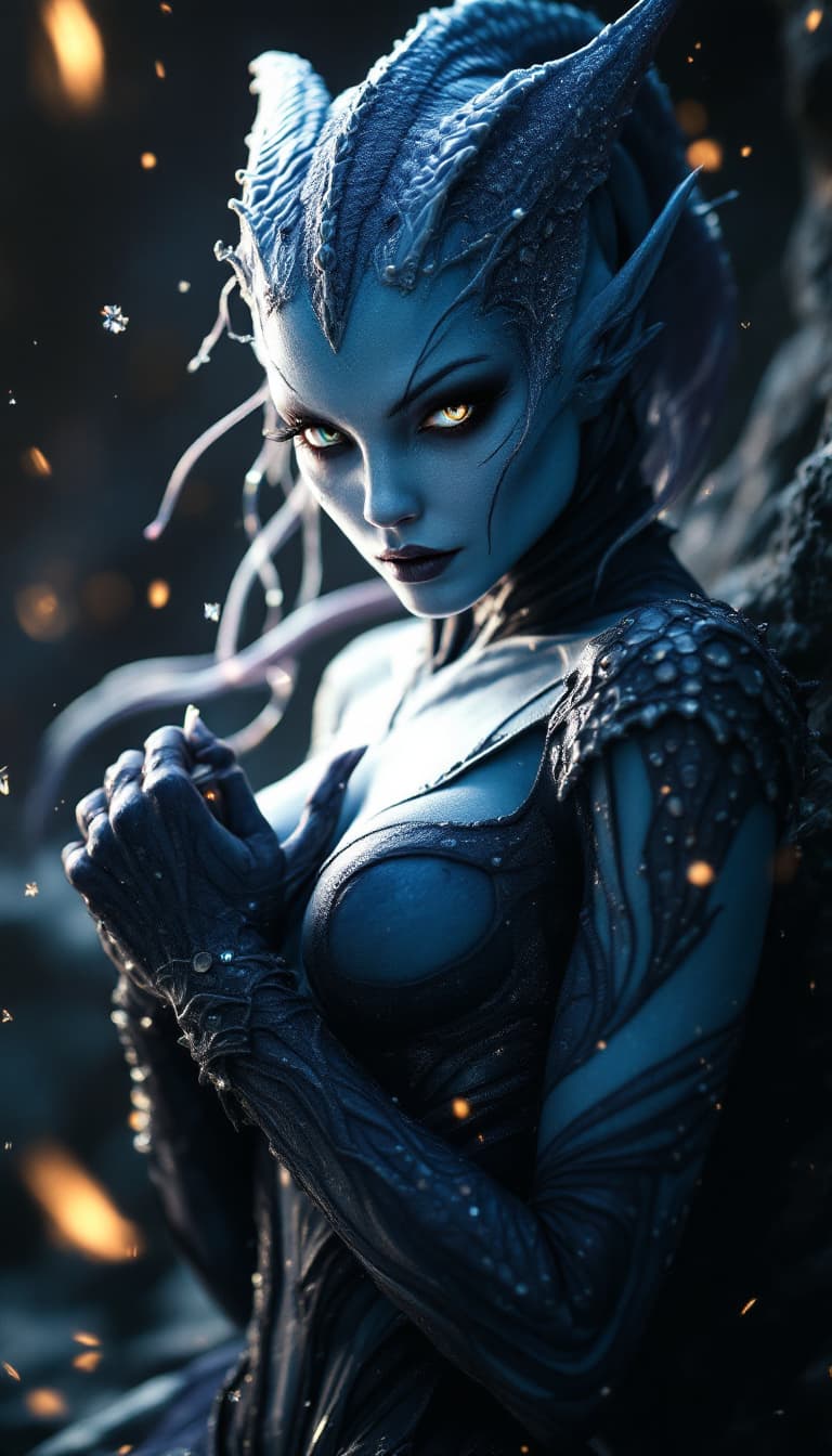 AI generated: Transform to extreme vivid fantasy realism style art, ultra-detailed masterpiece, depiction of Mysti...