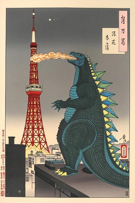 Ukiyo-e Japanese Woodblock Style (Tsukioka Yoshitoshi)