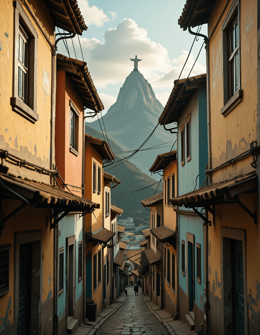 Rio de Janeiro favela illu - Image 1