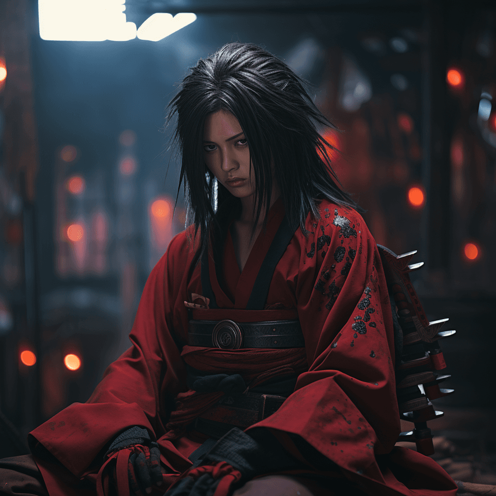 AI generated: https://s.mj.run/l2qtsYlOvms , photographed, style by cyberpunk, madara with katana --stylize 250 --...