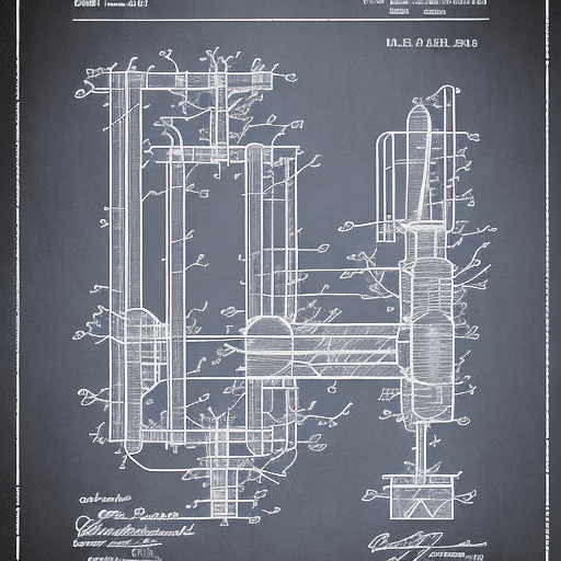 AI generated: futuristic energy generation device, detailed patent diagram, blueprint, poster
