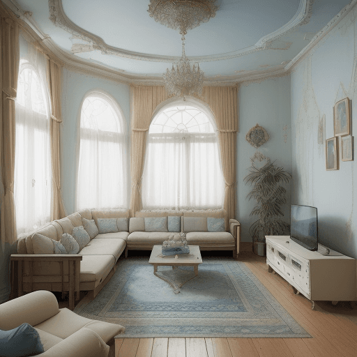 AI generated: аватарка клиента автосервиса High resolution photography interior design, dreamy sunken living room ...