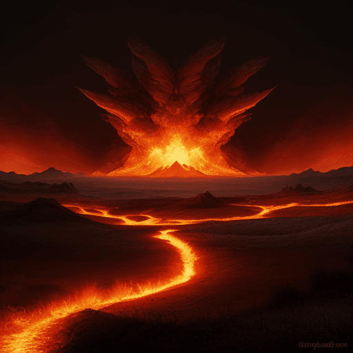 AI generated: lands of fire