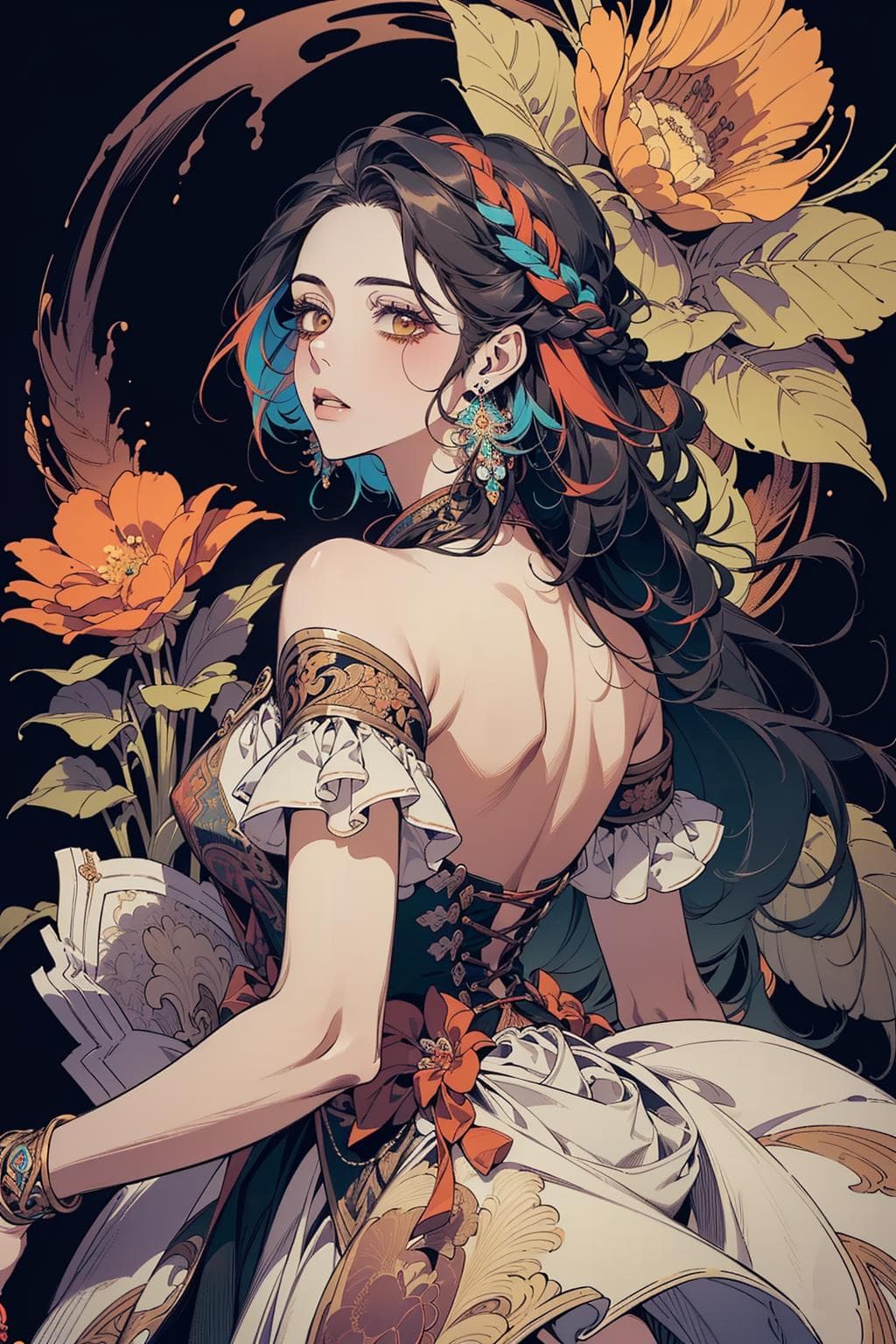 AI generated: (masterpiece, top quality, best quality, official art, beautiful and aesthetic:1.2), (1girl, mature:...