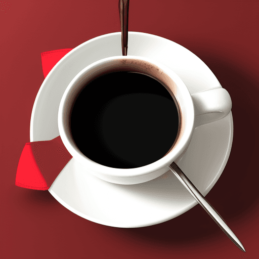AI generated: drawing cup of coffee for christmas
