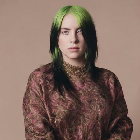 Billie Eilish blonde model