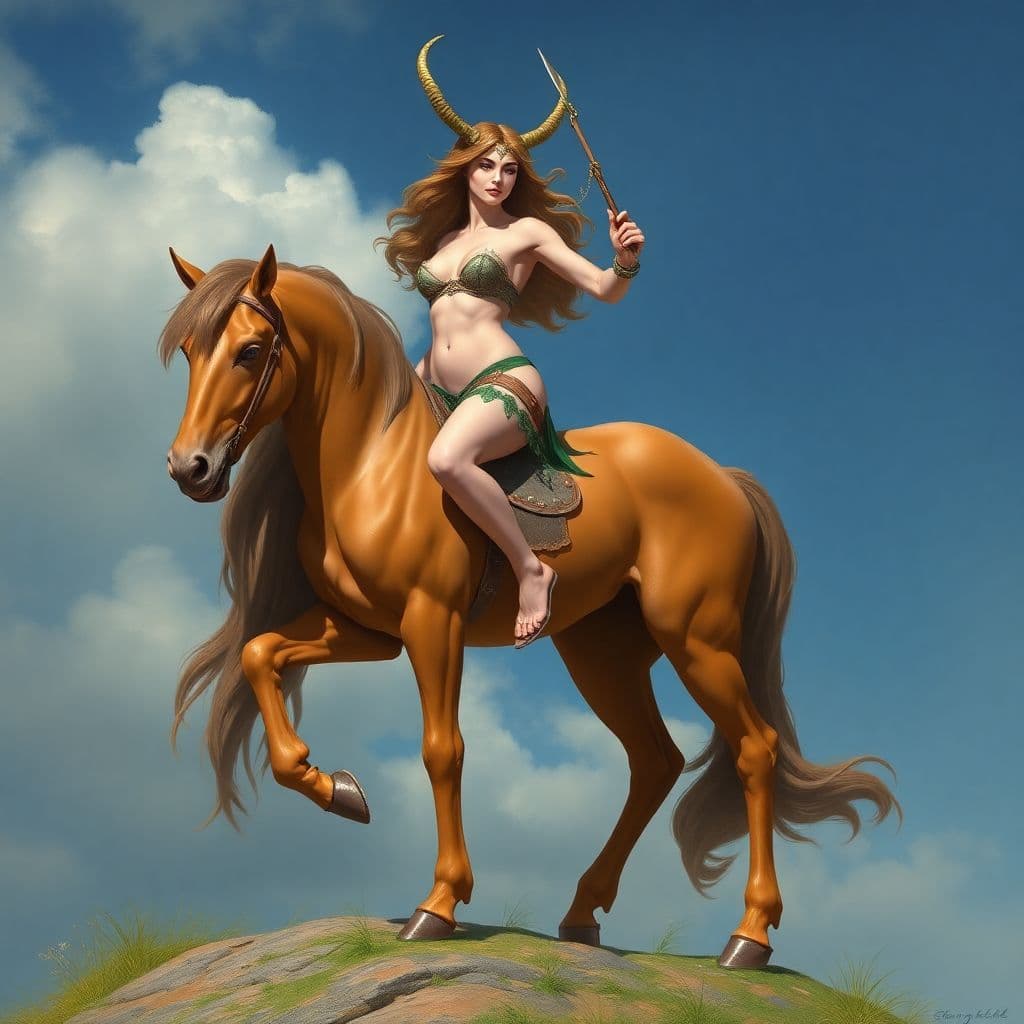 AI generated: centaur woman