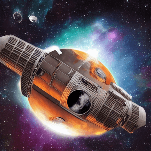 AI generated: COHETE ESPACIAL
