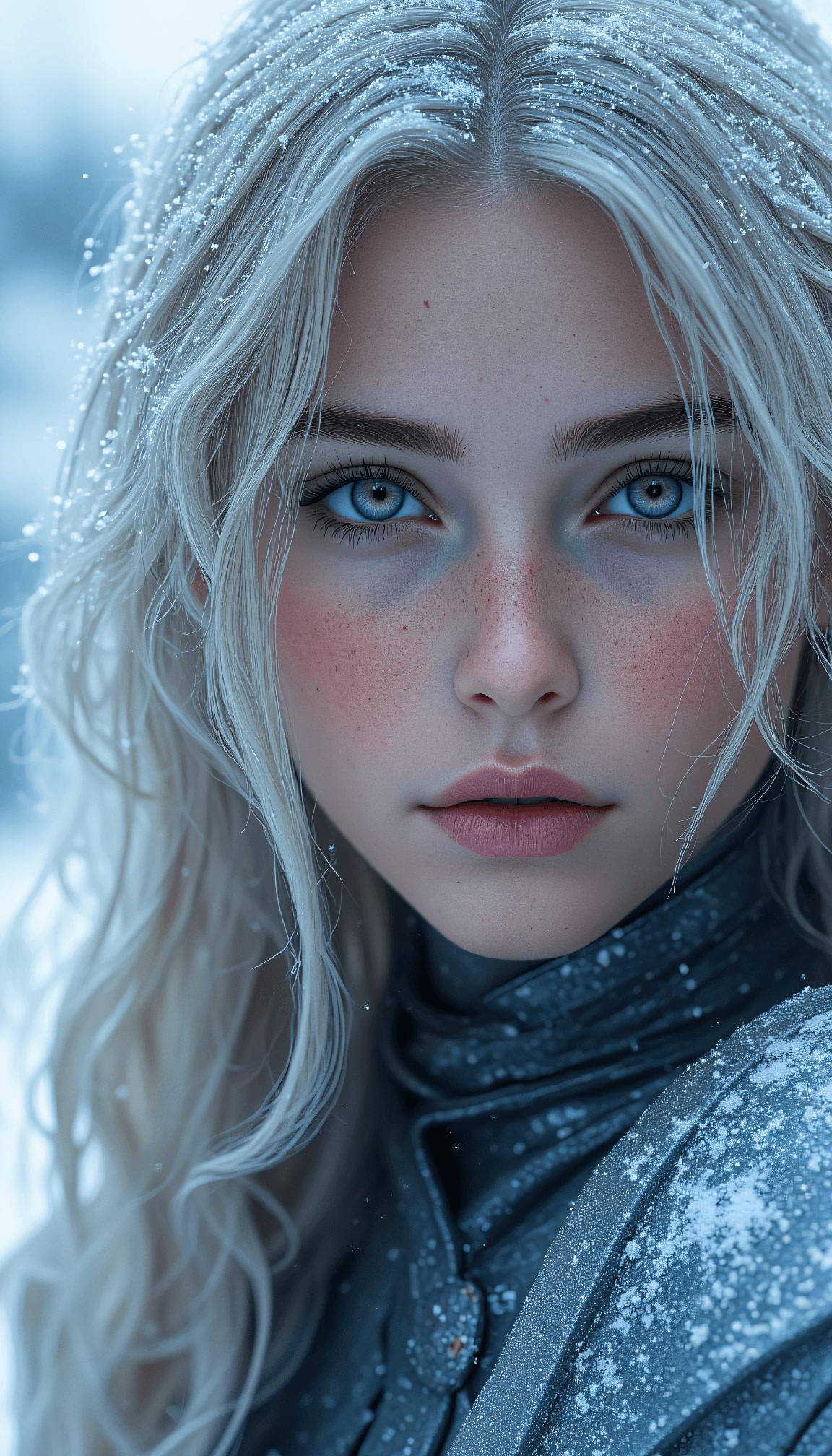 AI generated: surrealist, Fantasy Fashion close up on face photo of a 24 year old Cherokee-Gagauz female classic S...