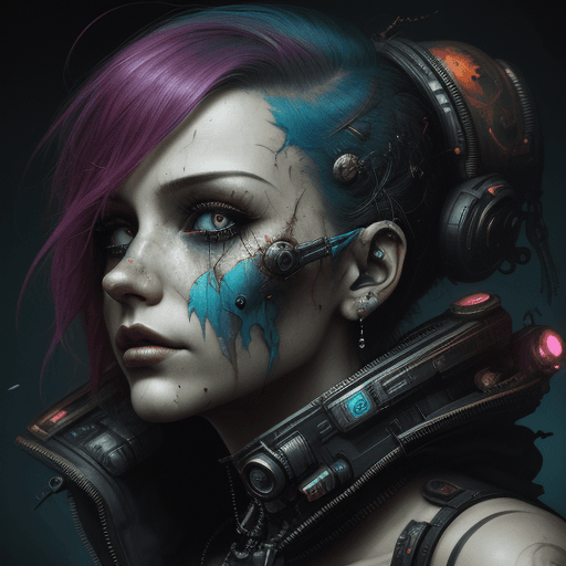 AI generated: the best of the art gallery's, in the style of oliver wetter, alberto seveso, cyberpunk dystopia