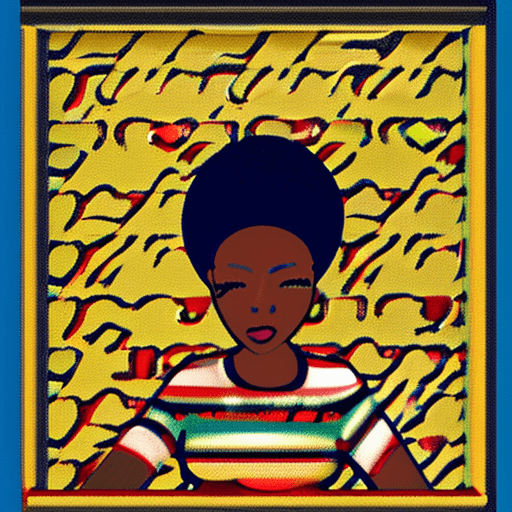 AI generated: A black Woman in a restaurant

