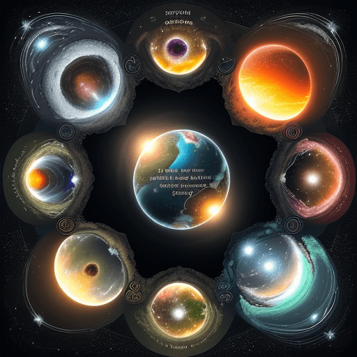 AI generated: Imagine a universe where each sunrise marks the beginning of a new chapter in the book of creation. ...