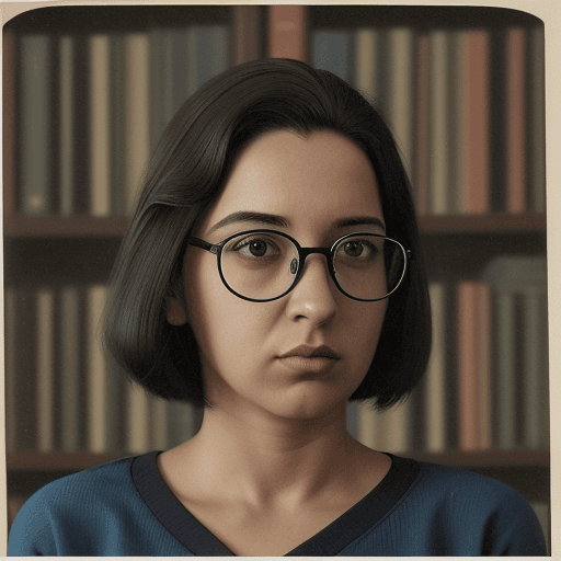 AI generated: retrato realista,  advogado fazendo sua leitura, cabelo preto e curto, feição rústica, terno azul ma...